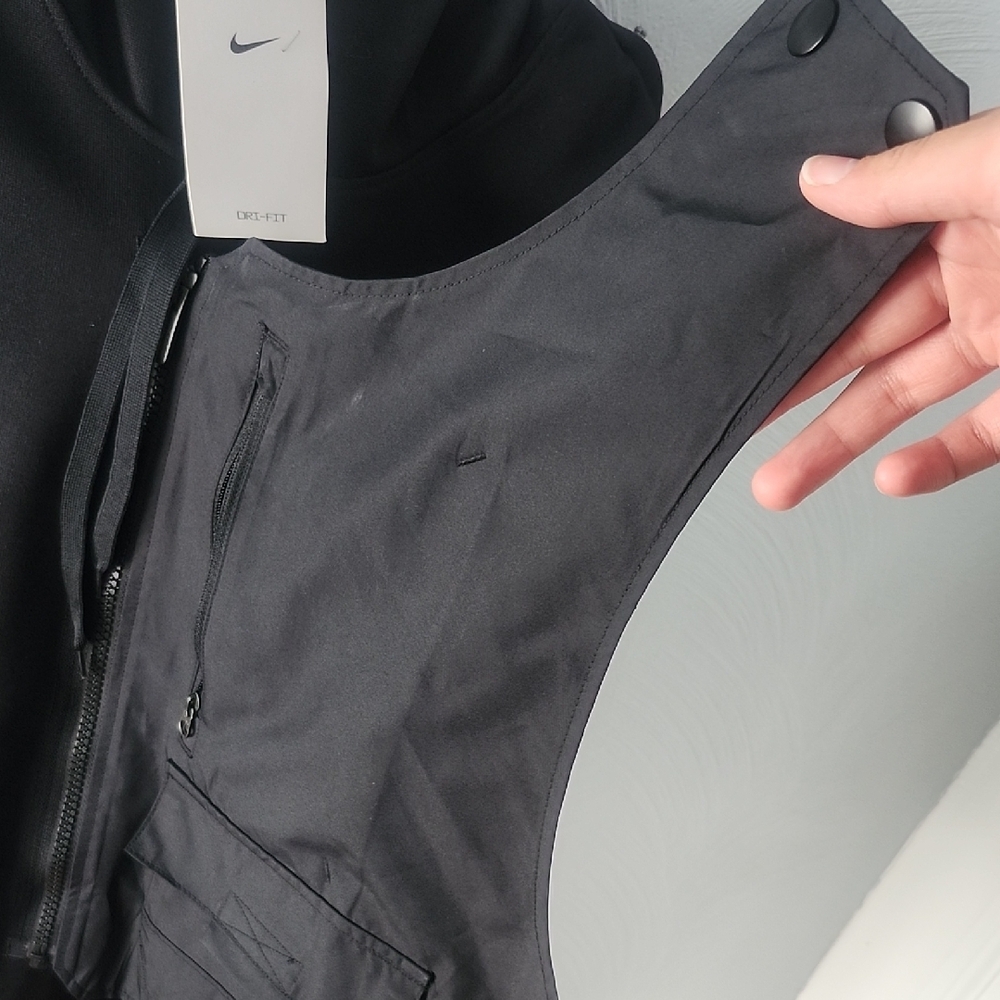 Nike Black Full-Zip Hoodie with Vest - Picture 5 of 8